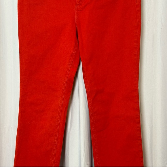 Boden Cambridge Ankle Skimmer Coral Orange Jeans 8L Preppy - Picture 6 of 13